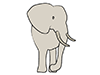 Elephant ｜ Elephant --Animal ｜ Animal ｜ Free illustration material