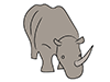 Rhino-Animal | Animal | Free Illustration Material