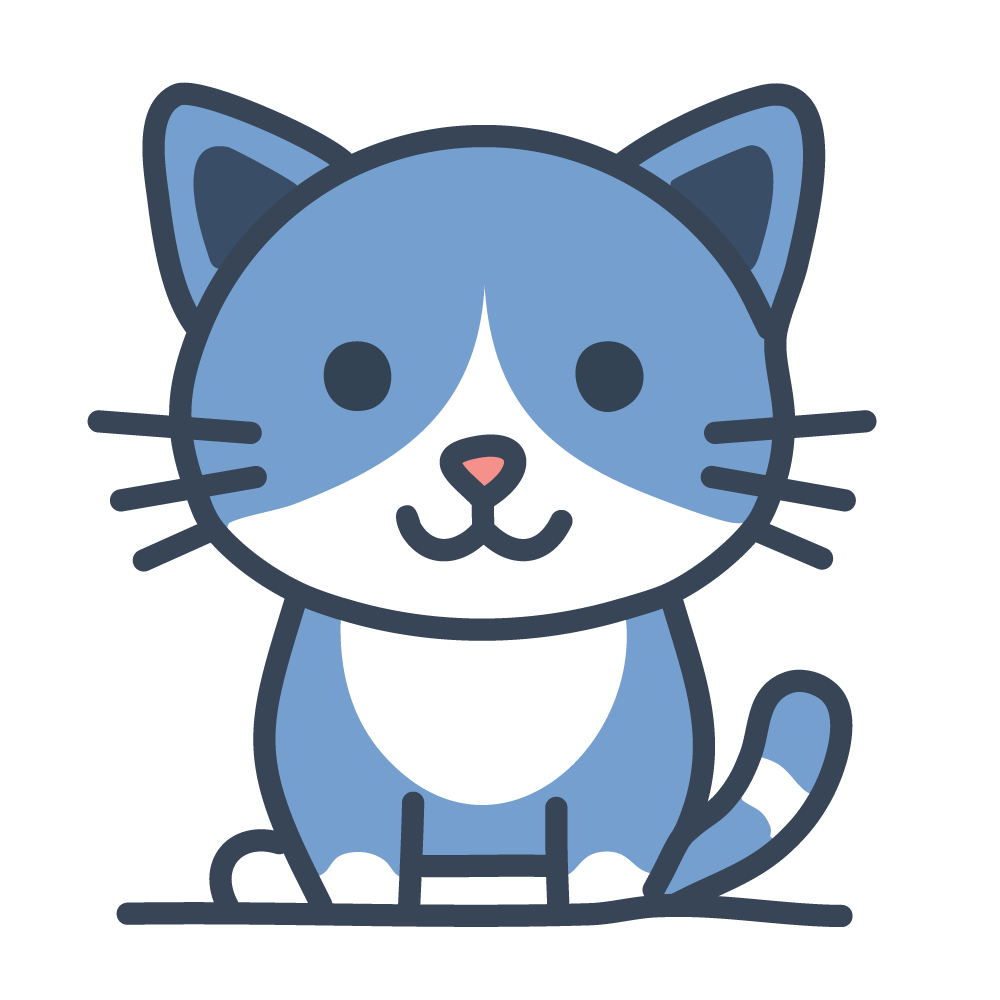 かわいい猫のイラスト素材