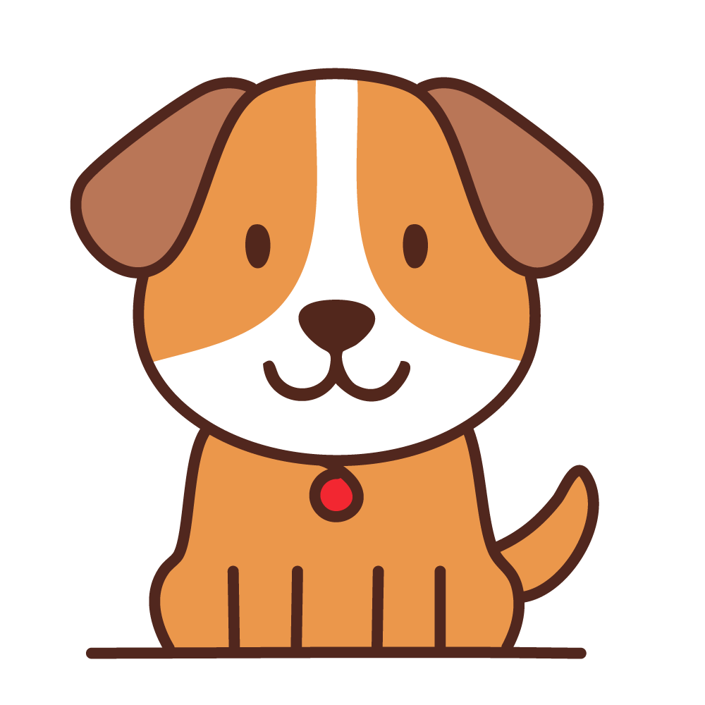 かわいい犬のイラスト素材