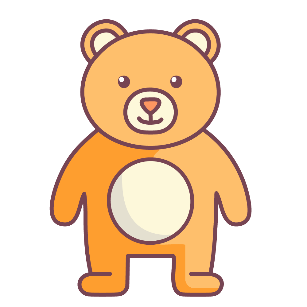かわいいクマのイラスト素材