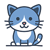 かわいい猫のイラスト素材