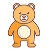 かわいいクマのイラスト素材