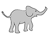 Elephant ｜ Elephant --Animal ｜ Animal ｜ Free illustration material