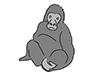 Gorilla-Animal | Animal | Free Illustration Material