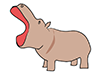 Kawama ｜ Hippopotamus ｜ Animals ｜ Animals ｜ Free Illustrations