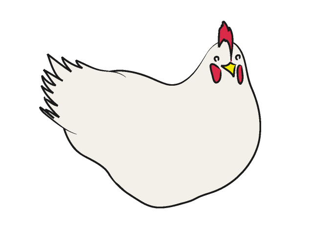 鶏｜ニワトリ - 動物 / クリップアート / 無料 / アニマル / イラスト / アイコン / かわいい / 絵