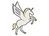 Pegasus ｜ Fantasy-Animal ｜ Animal ｜ Free Illustration Material