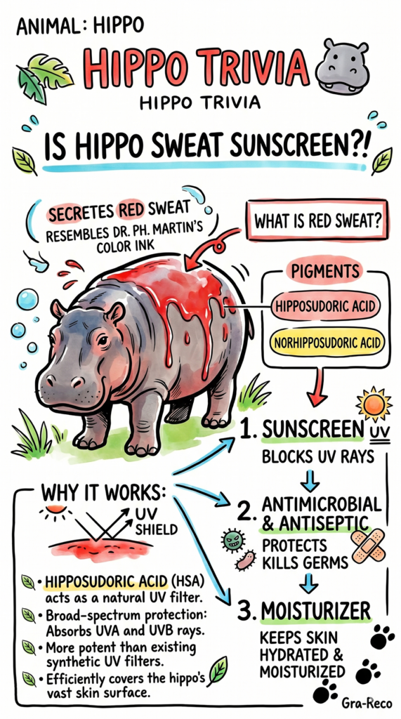 [Truth] A Hippo’s “Blood Sweat” Isn’t Actually Blood! Its Surprising Role