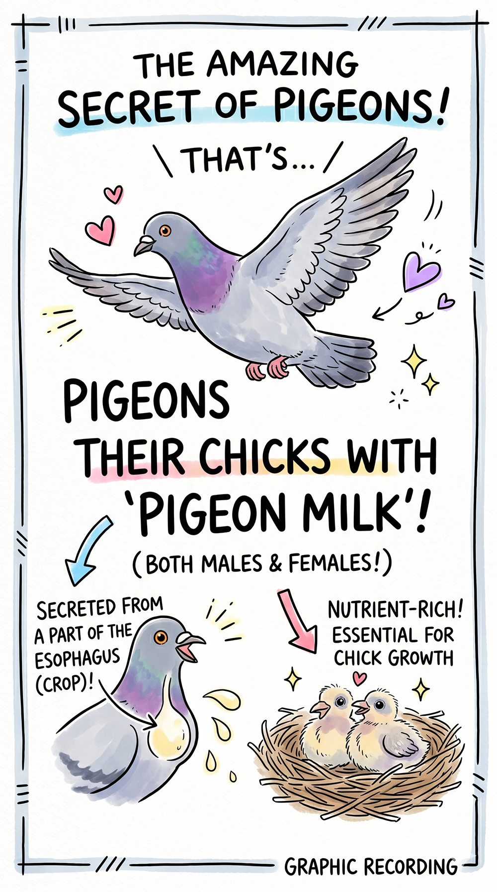 [Wow!] Milk Though It’s a Bird? The Mysterious Parenting of Pigeons with “Pigeon Milk”